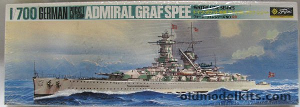 Fujimi 1/700 German Heavy Cruiser Graf Spee - Pocket Battleship, 128 plastic model kit